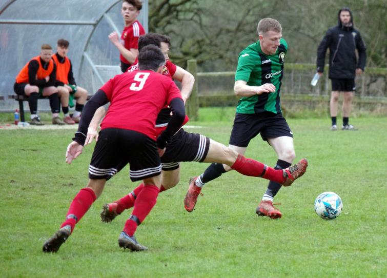 Rhys Dalling - bagged a hat-trick for Goodwick