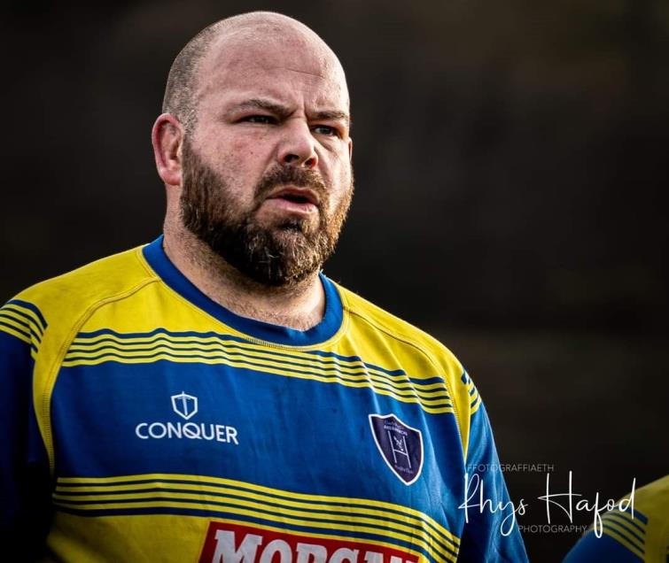 Ceri Davies - two tries for Aberaeron prop