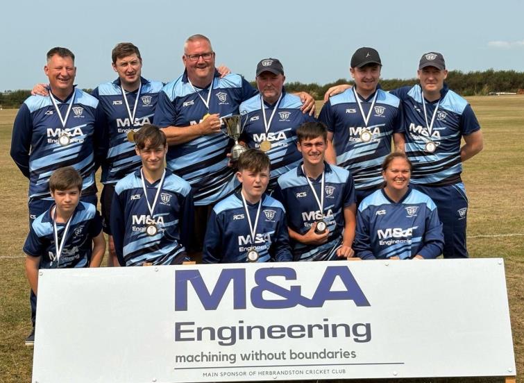  Herbrandston 2nds - winners of Division Five - with Ian Milsom as skipper