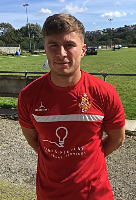 Dan McClelland - opening try for Milford Haven