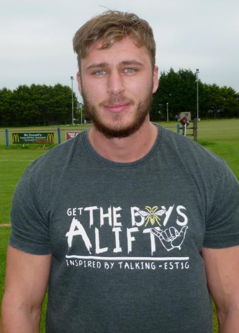 Josh Hicks - amazing 18th try of the season for Llangwm No 8