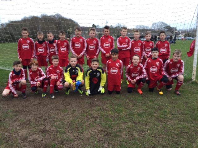 The county U11s squad which did much better at home to Carmarthenshire