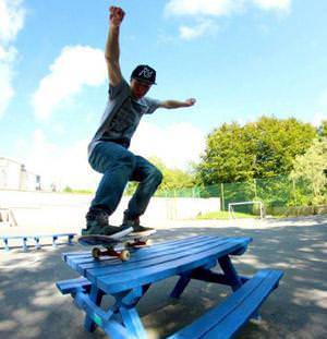 Conor is climbing the skate boarding ladder