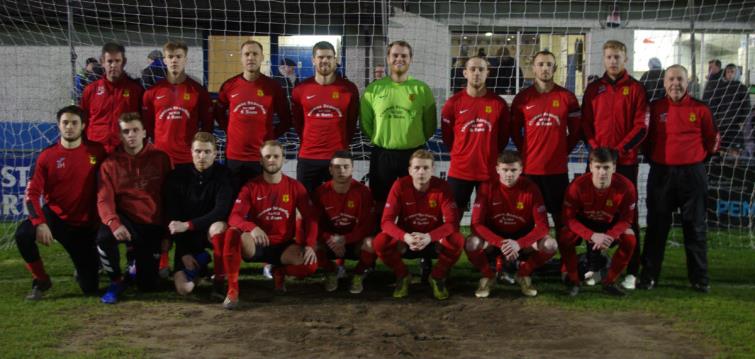 Carew line up before kick off