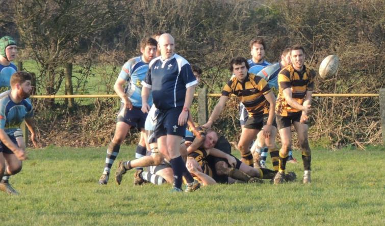 Carwyn Morgan sets Llangwm on the  attack