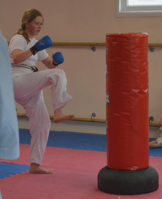 Cassie training hard