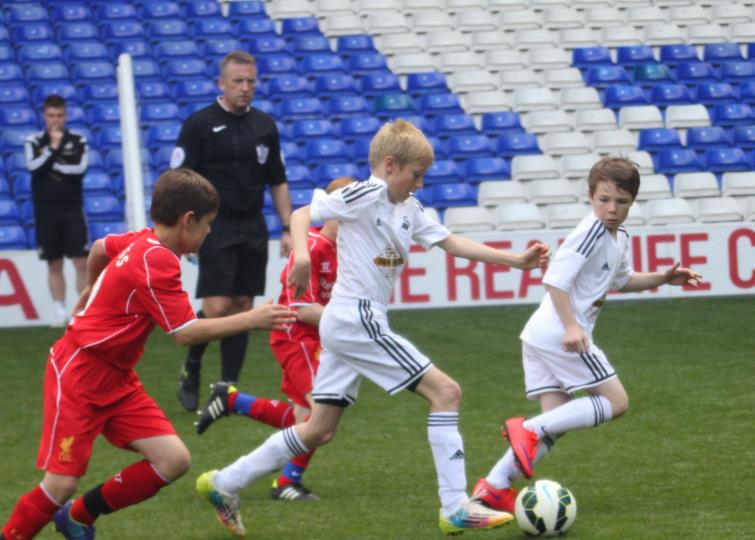 Junior Swans in action