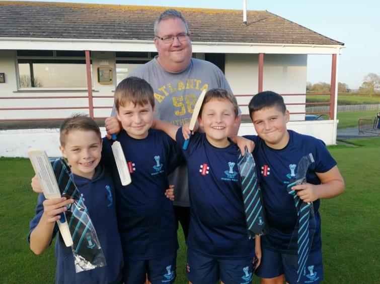 Charlie Welch with Johnny Lewis and his Tish cricket mates