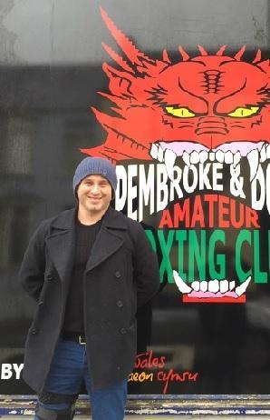 Chris McEwan at the boxing club