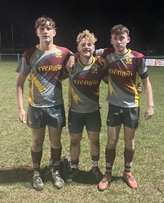 Ashton De Ath, Cai Phillips and James Dearsley from U16s made their Crymych Youth debuts