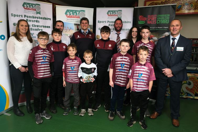 Cresselly Cricket Club,  winner of Club of the Year last year.
