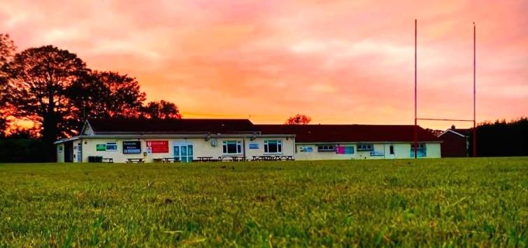 Crickmarren Field with the Clubhouse in the background