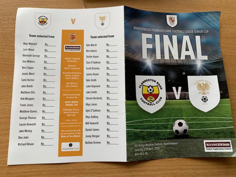 Cup Final programme