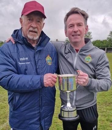Cup winning co-managers Alan Brindley and Simon Brace