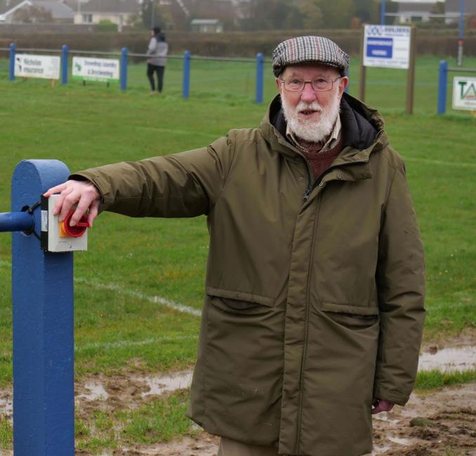 Charles Davies turns the lights on
