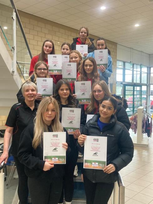 The Year 11 GCSE PE students from Ysgol Bro Gwaun