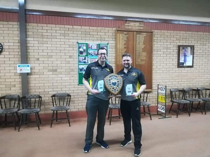 Andrew and John after winning their Welsh title
