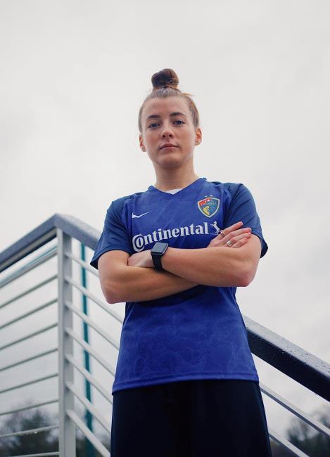 Welsh international Angharad James is heading to America 