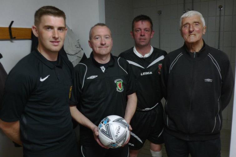 Angus Scourfield with assistants