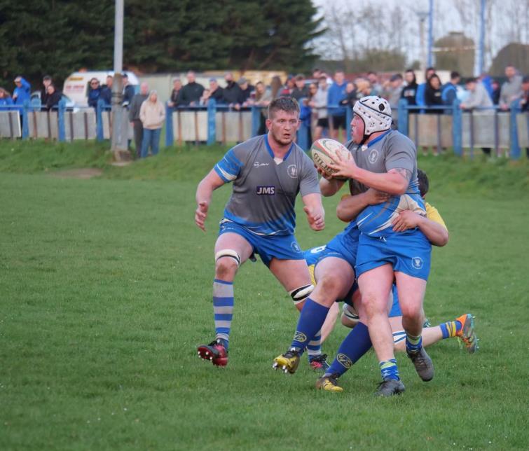 Tom Carrington carries strongly for Blues