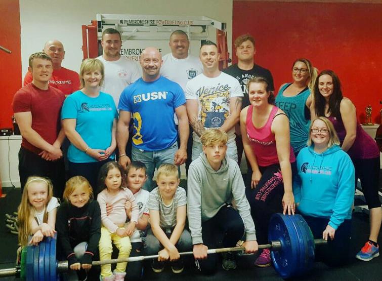 Young and old at Pembrokeshire Powerlifting