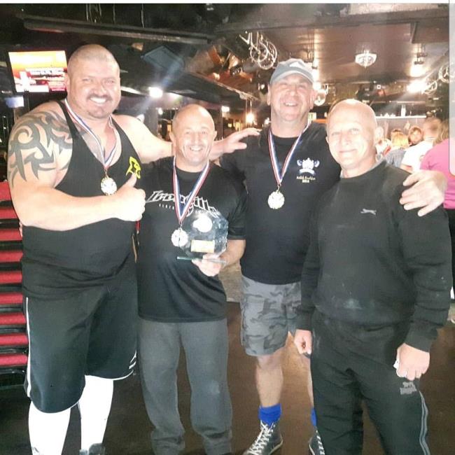 Aaron Hoskins and competitors