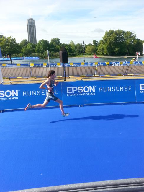 Abbie looking good on the run