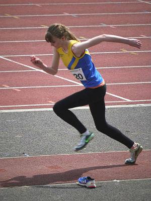 Abi’s going upwards with the Pembrokeshire Harriers!