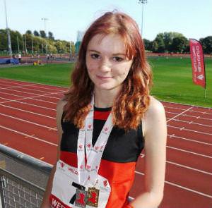 Abi’s going upwards with the Pembrokeshire Harriers!