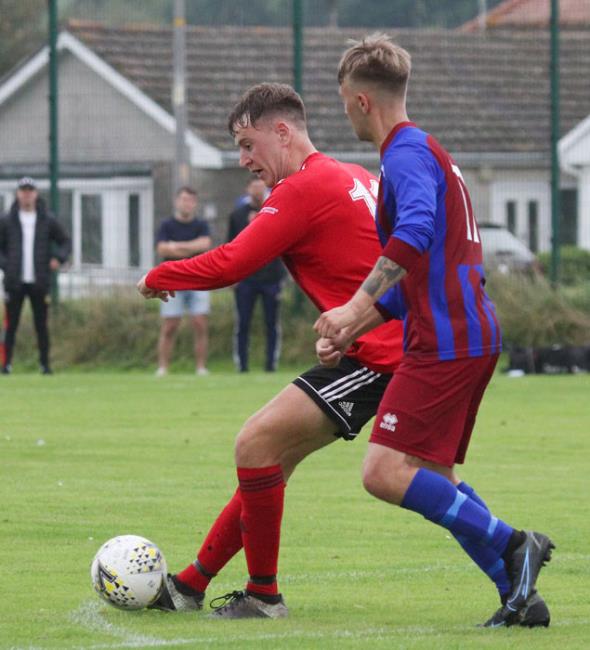 Adam Muskett scored winner for Carew. Picture Susan McKehon