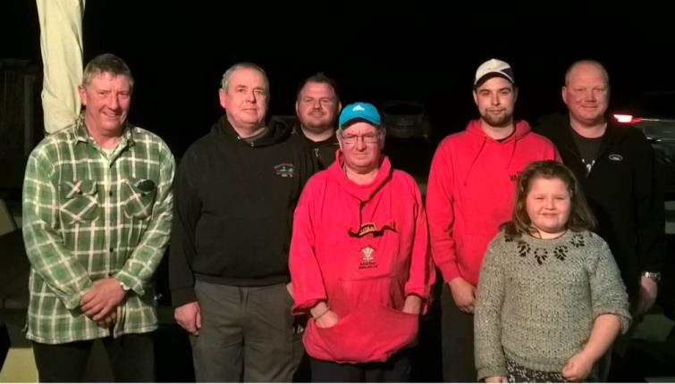 Pictured are John Nicholas, Craig Maddock, Mel Botterfield, Andrew Skeels, Zak Williams, Eden and Alex Nicholas (Picture by John O’Connor)