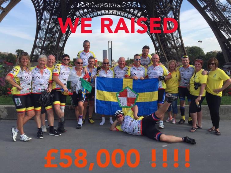 Alan’s a star man in the sponsored cycling stakes!