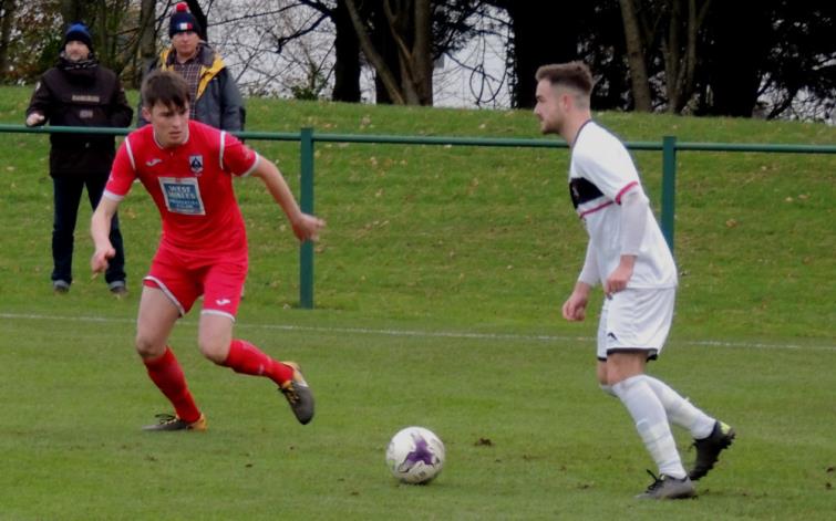 Alaric Jones in action for Wales U18 Academy