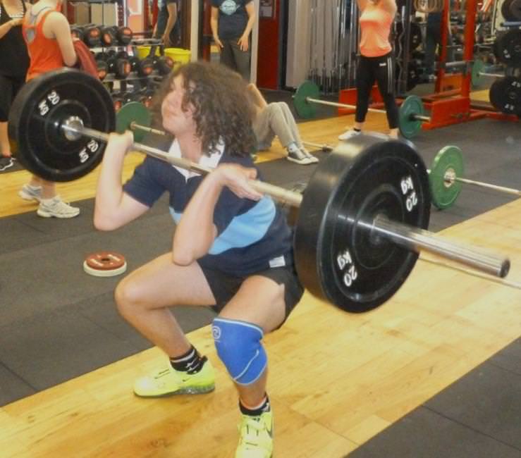 Alex is the quiet young man of local weight lifting!