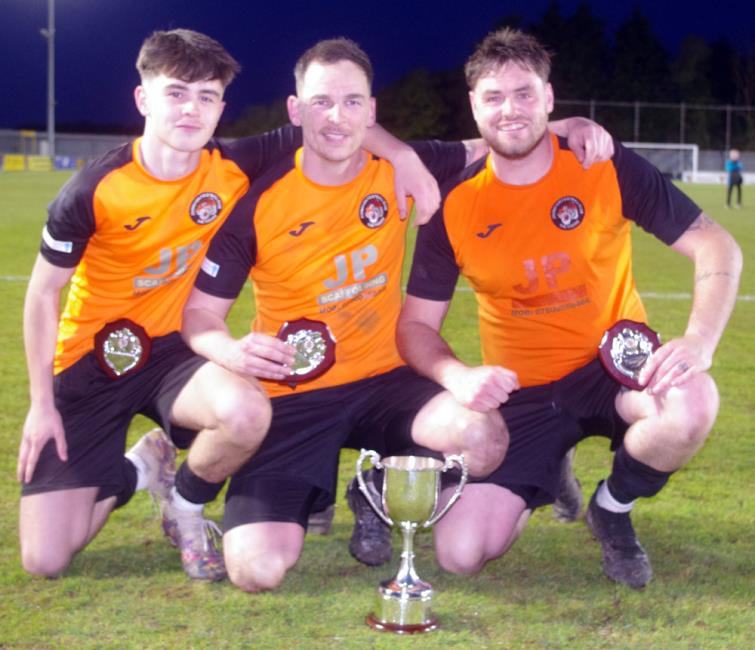 Johnston goal scoring heroes - Alfie Crawford, Scott Crawford and Craig Bendall