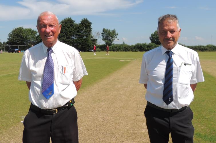 Umpires - Glyn Cole and Allan Hansen