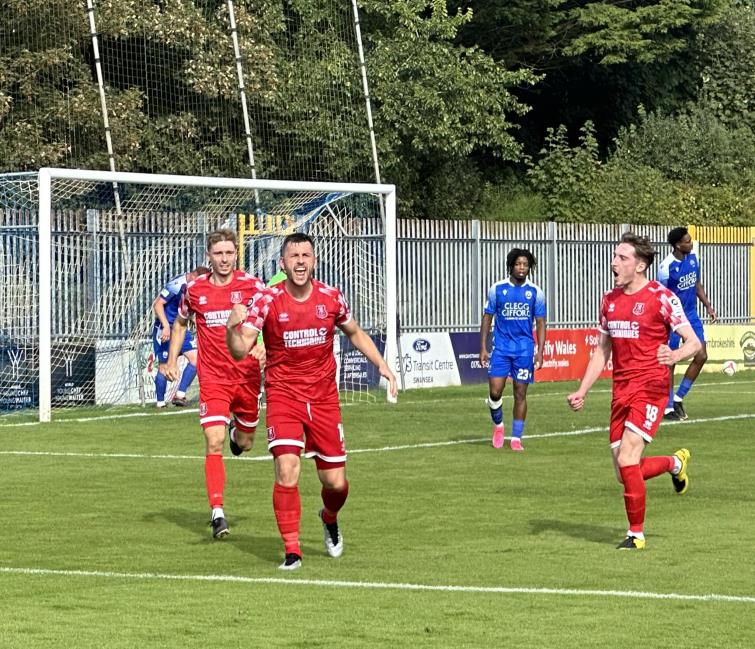 Arron Williams scored twice for Newtown