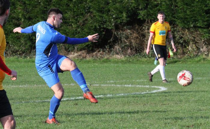 Ashley Bevan hits the back of the net for Hakin