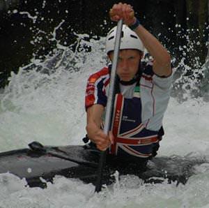 William works so hard in his canoe