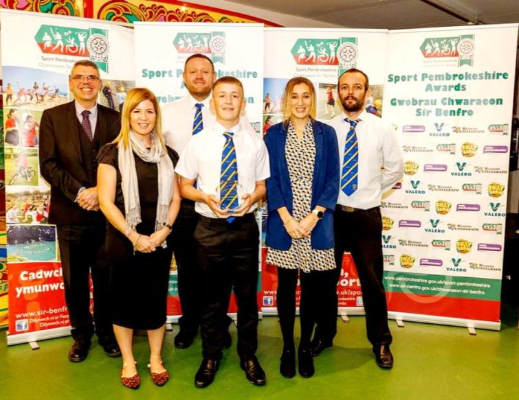 Awards evening (front left) with Pembroke Dock CC