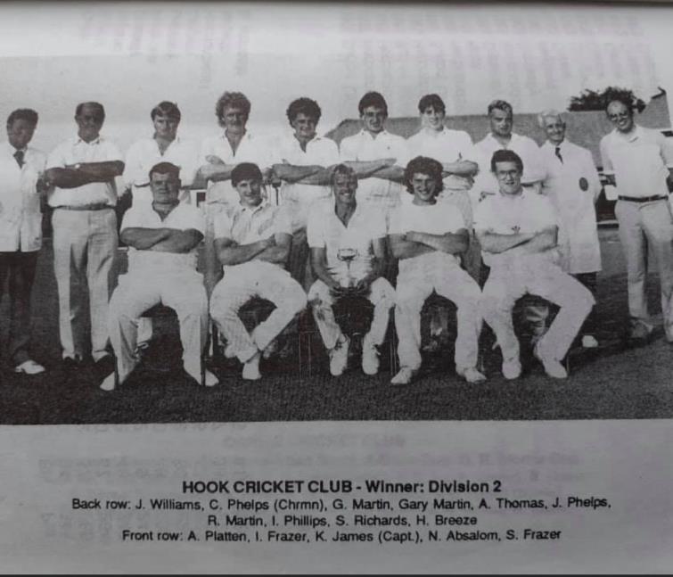 Nicholas Absalom was part of the Hook team who were 1992 Division 2 winners