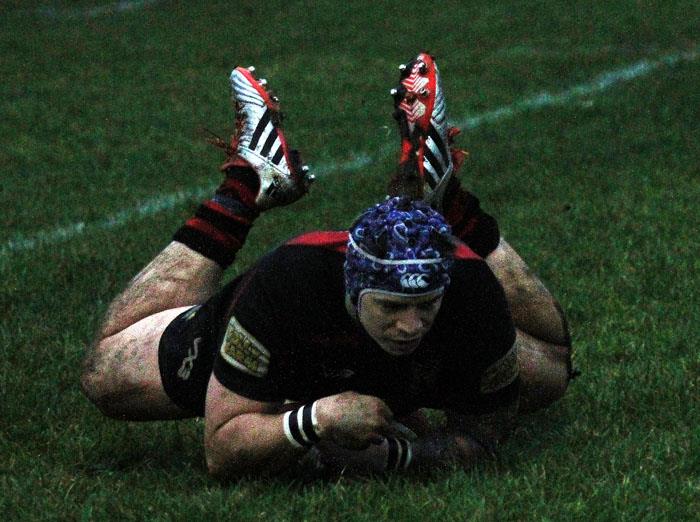 Barry Parsons - try for Tenby - pic Susan McKehon