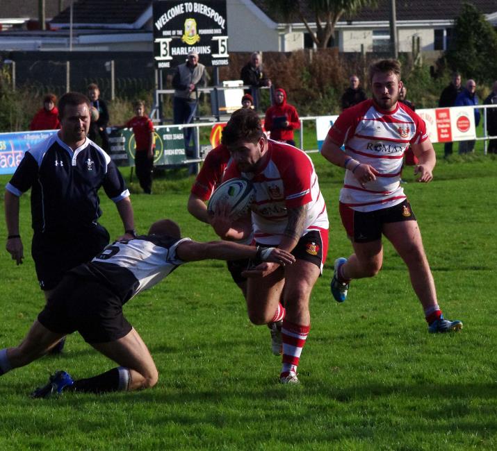 Ben Johnson drives forward