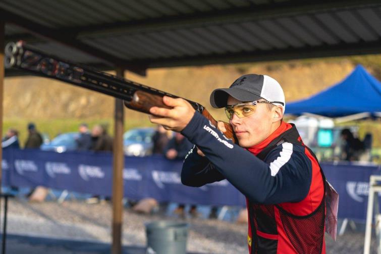 Ben Llewellin in competition action