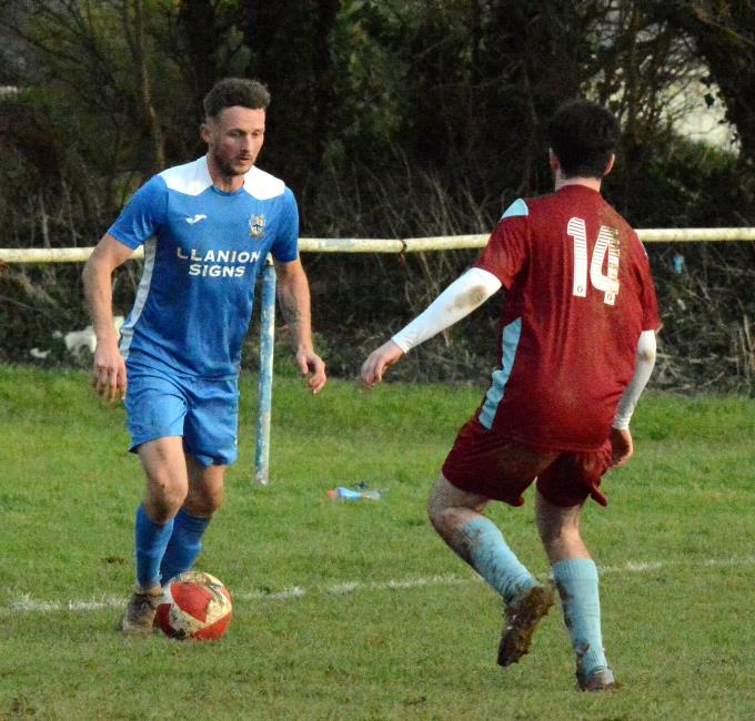 Ben Steele with two assists for Monkton Swifts against St Clears