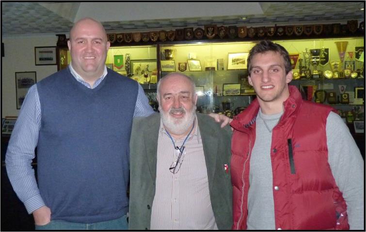 Bill with Derwyn Jones and Sam Warburton
