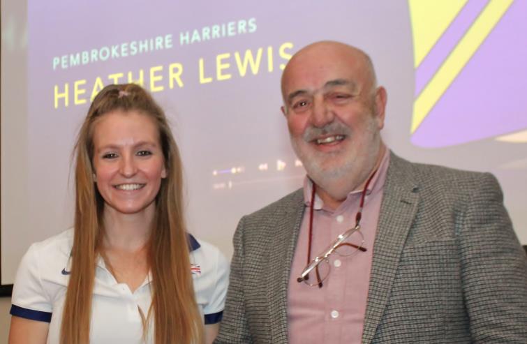 Heather with Bill Carne at a Sports Awards evening