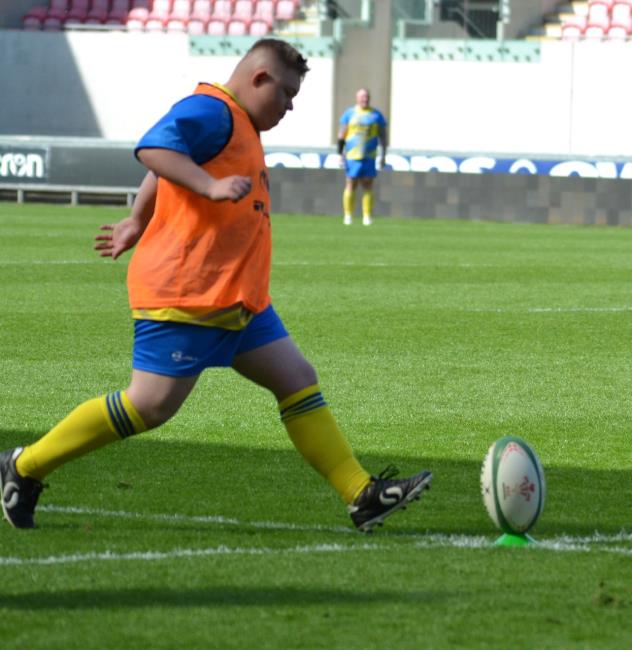 Bleddyn Shaw has a kick