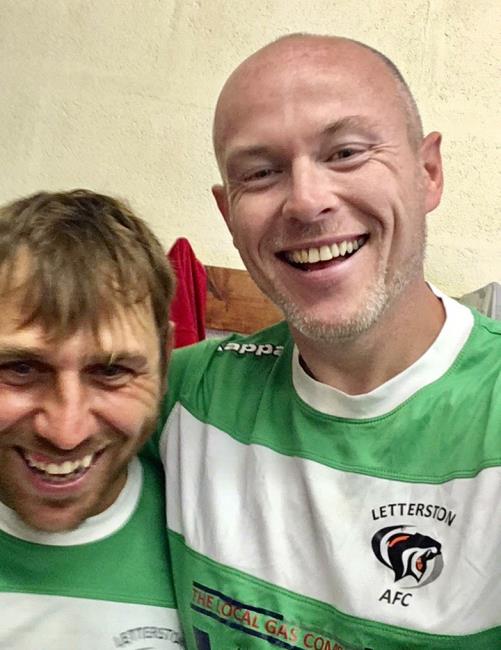 Martin with another Letterston legend Brian Mathias