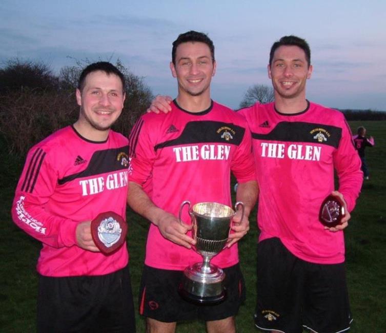 Brothers Simon, Nathan and Peter celebrate 2012 league joy